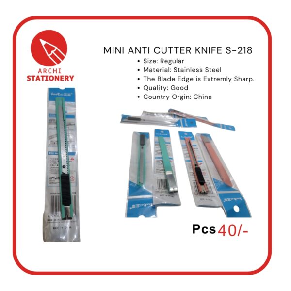 Mini Anti Cutter Knife s-218